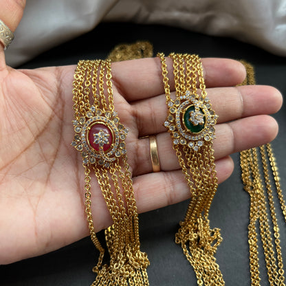 Gold look alike necklace set with matching earrings – traditional bridal imitation jewelry,Traditional gold tone necklace set – imitation kundan jewelry for festive and bridal wear
