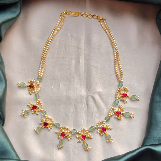 Pearl Jadau Necklace