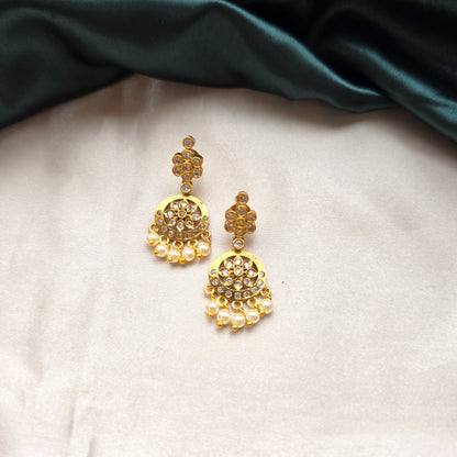 AD Layered Stone Necklace Set