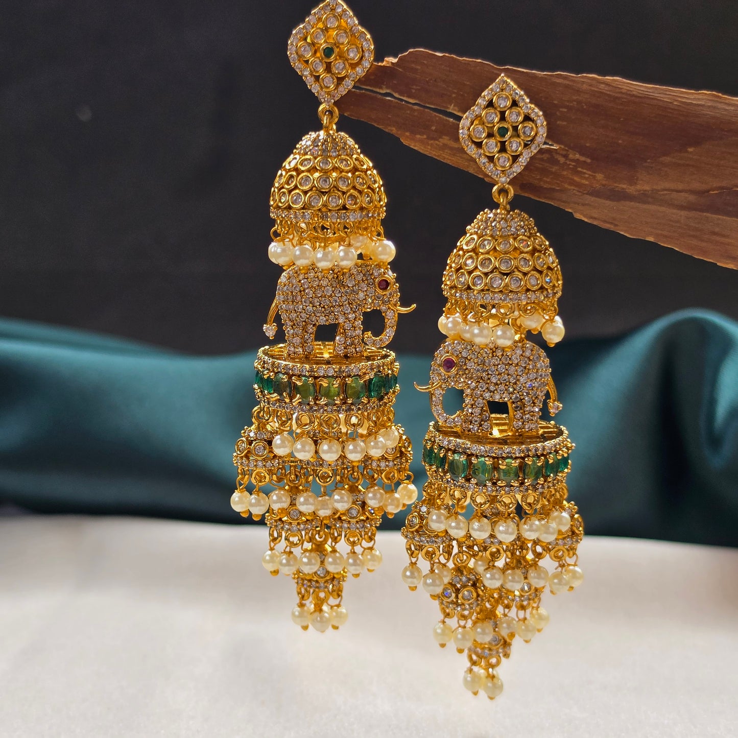 Elephant Statement Jhumkas