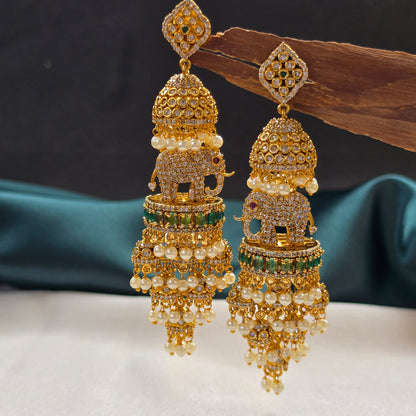 Elephant Statement Jhumkas
