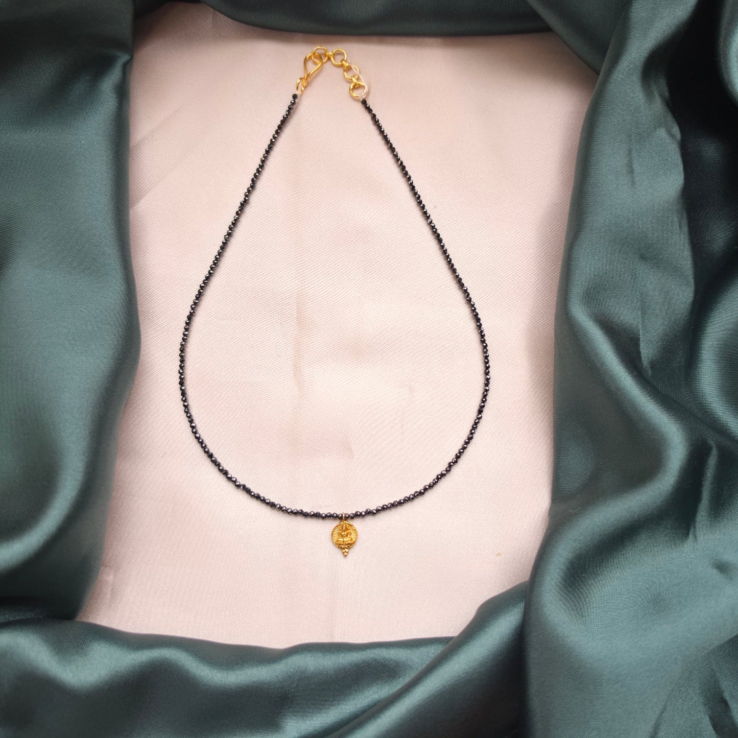 Small Kasu Black Diamond Mangalsutra