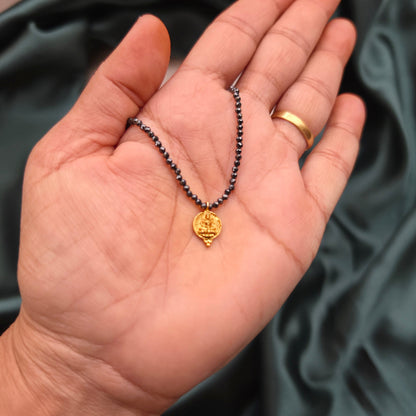 Small Kasu Black Diamond Mangalsutra