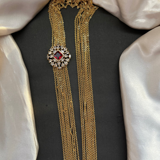 Gold look alike necklace set with matching earrings – traditional bridal imitation jewelry,Traditional gold tone necklace set – imitation kundan jewelry for festive and bridal wear