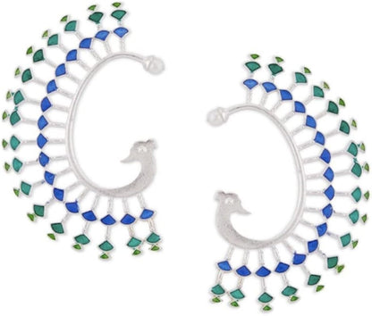 Enamel Mor Cuff Earrings