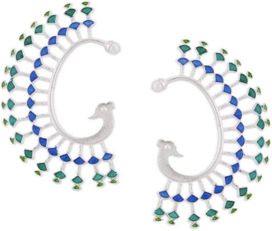 Enamel Mor Cuff Earrings