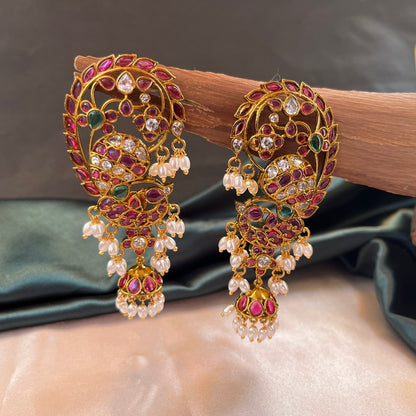 A timeless pair of jhumkis blending style and tradition, perfect for elevating any festive or everyday look