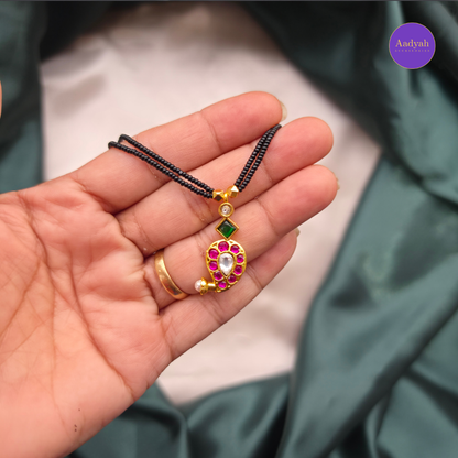 Jadau Mango Mangalsutra - Multi
