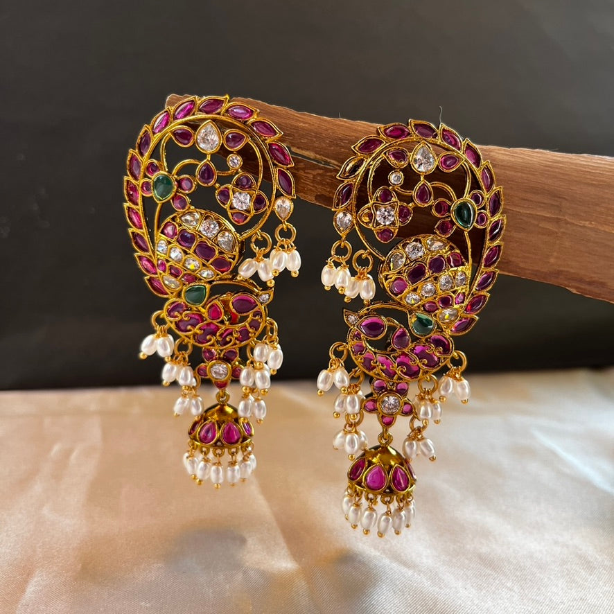 A timeless pair of jhumkis blending style and tradition, perfect for elevating any festive or everyday look