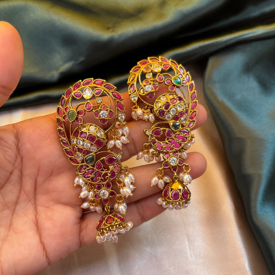 A timeless pair of jhumkis blending style and tradition, perfect for elevating any festive or everyday look
