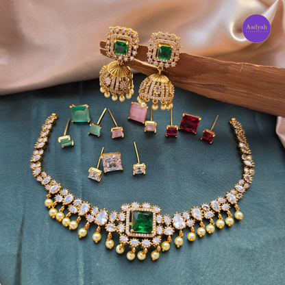 AD Changeable Necklace Set - Multi