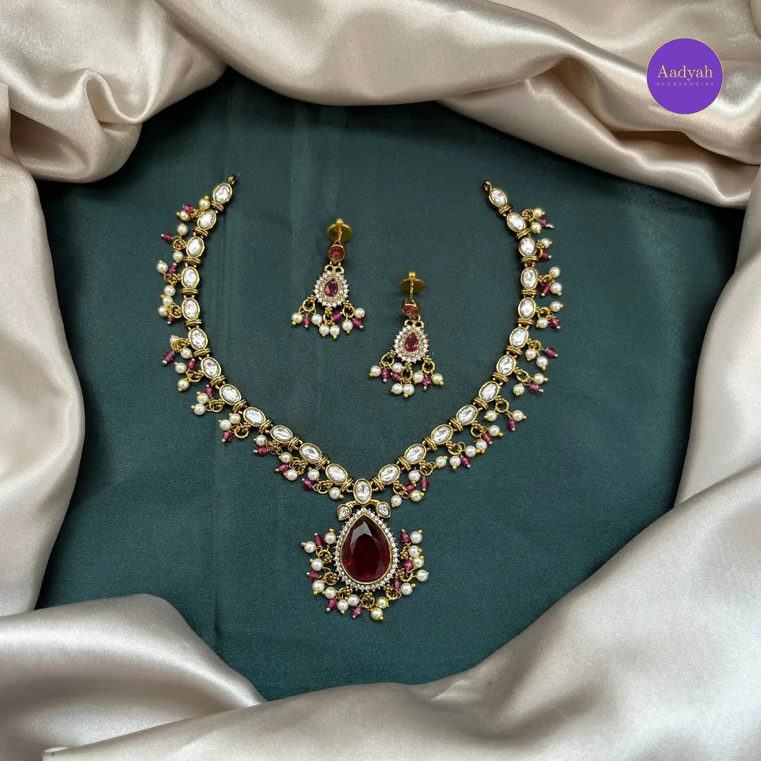 AD Drop Necklace Set