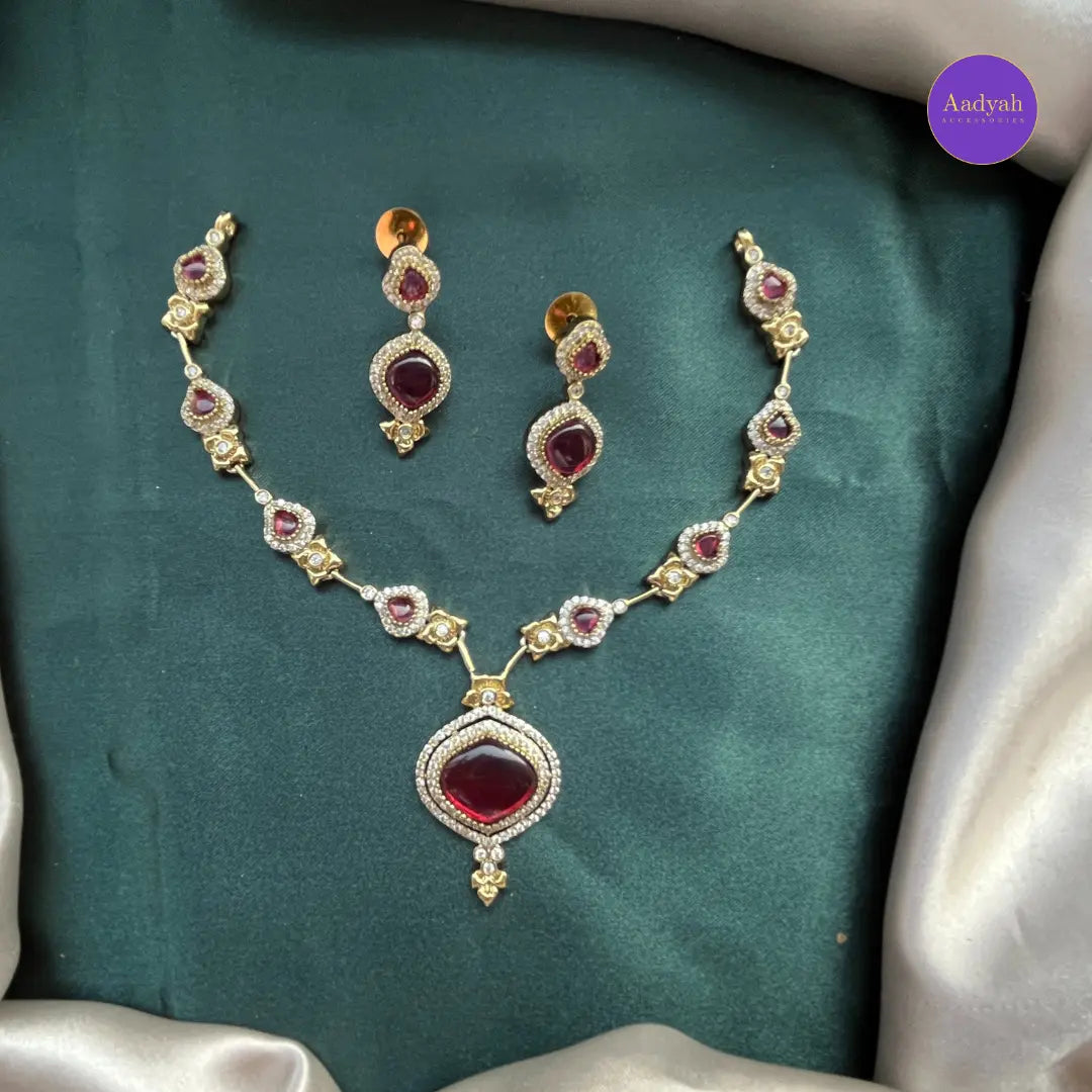 AD Drop Necklace Set