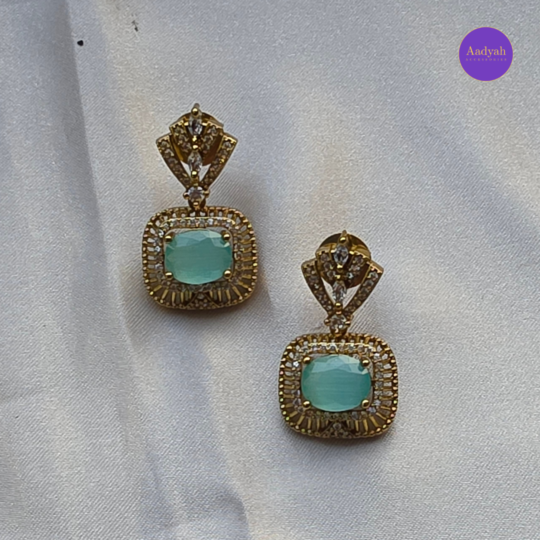 AD Mint Necklace Set - Short