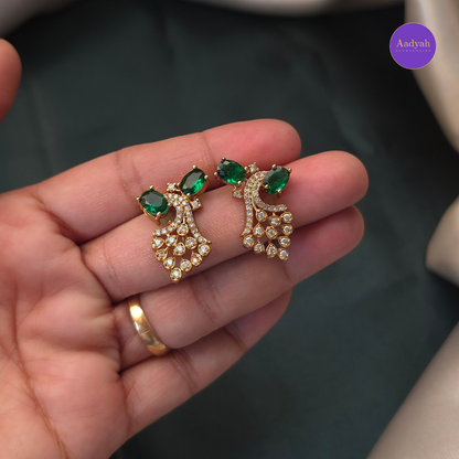 AD Stone Neckalce Set - Green