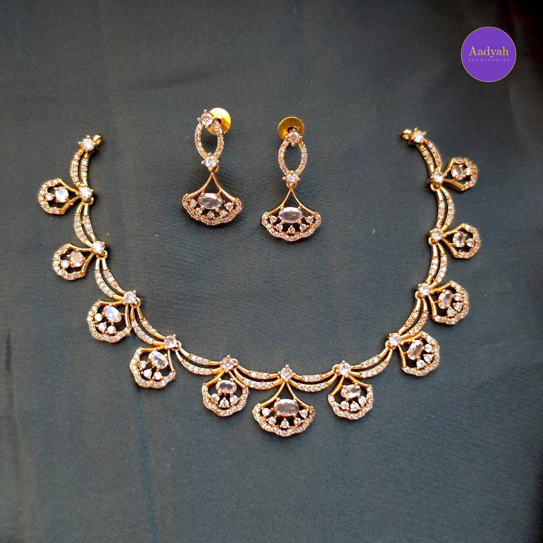 AD Stone Necklace Set