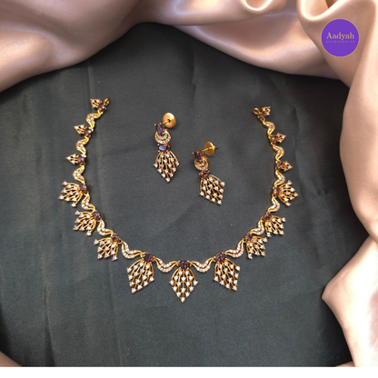 AD Stone Necklace Set
