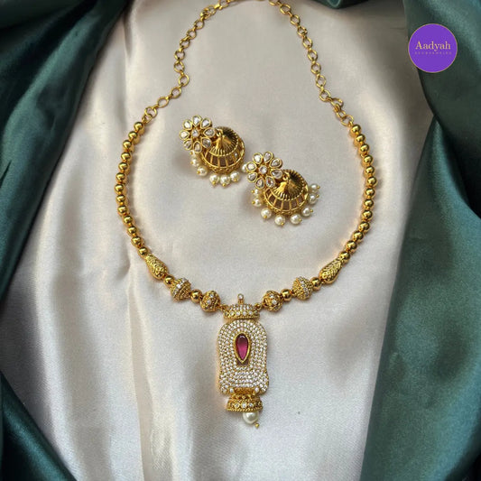 Ad Gold Necklace Set - Gold