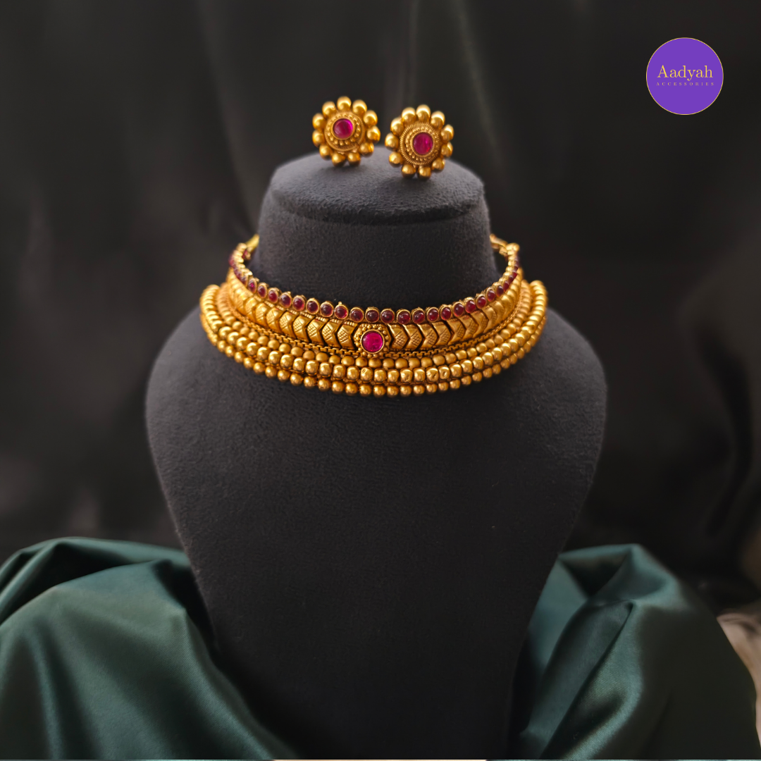 Adiga Necklace Set - Matt