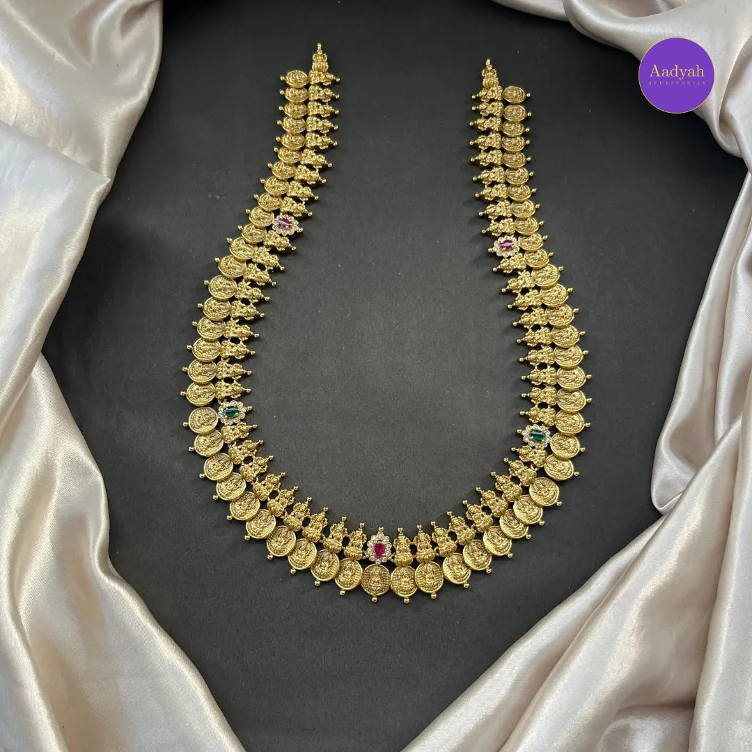 Antique Kasu Long Haram - Gold