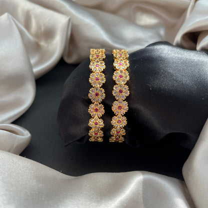 Traditional gold tone bangles with carved detailing imitation jewelry for weddings.Glossy gold look bangles in classic design  party wear imitation bangles for women