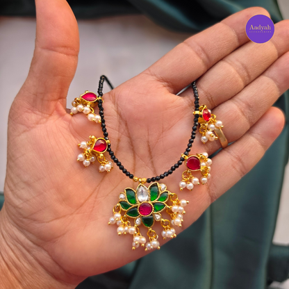 Jadau Mangalsutra - Black Diamond