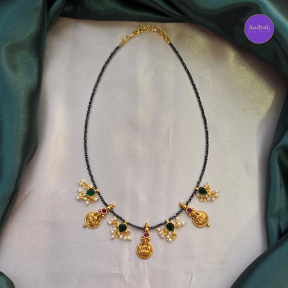Jadau Kasu Black Diamond Mangalsutra