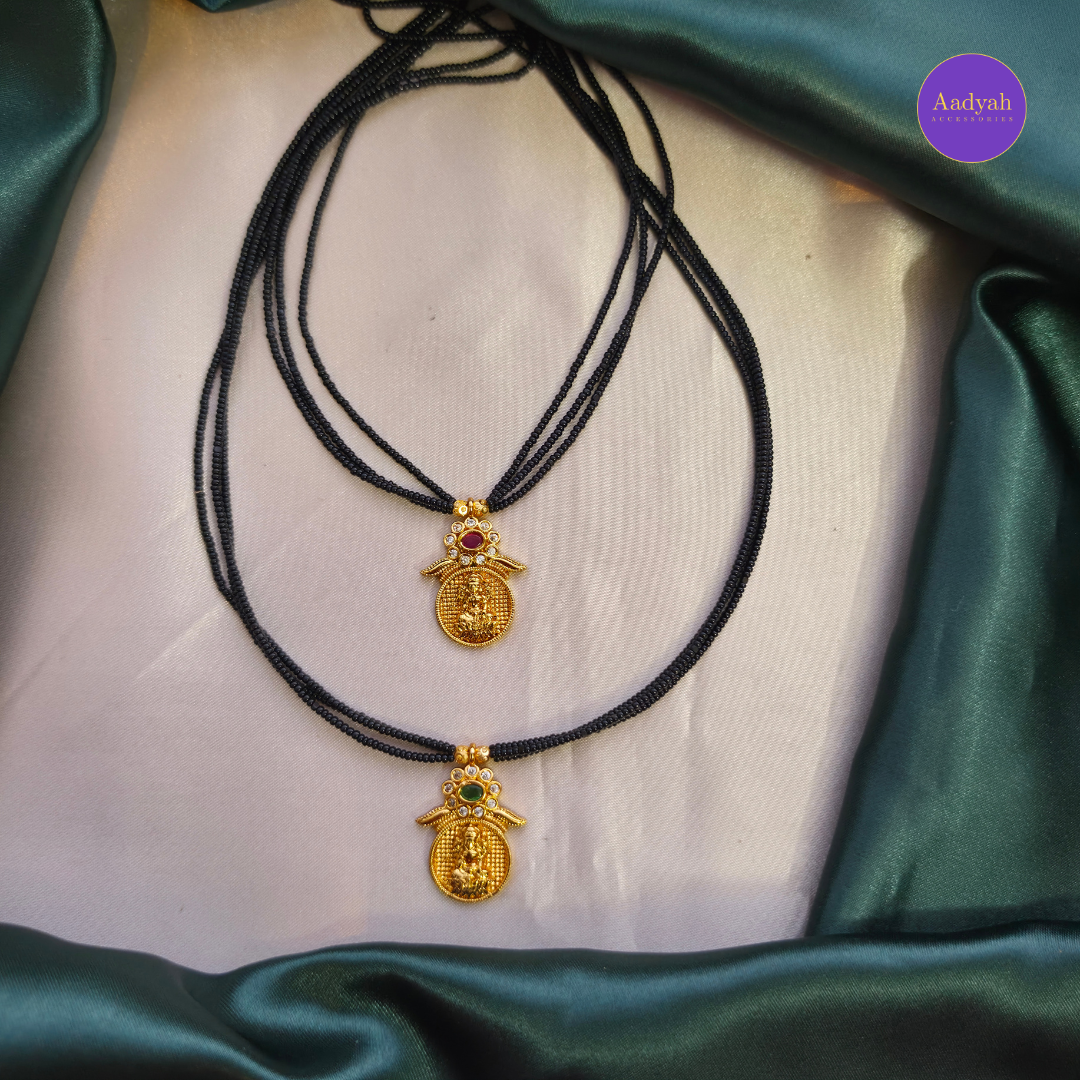 Temple Floral Soft Beads Mangalsutra
