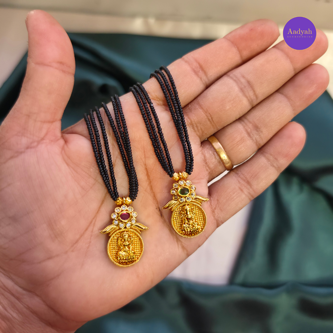 Temple Floral Soft Beads Mangalsutra