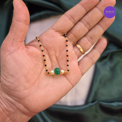Pumpkin Pearl Kattuteega Mangalsutra