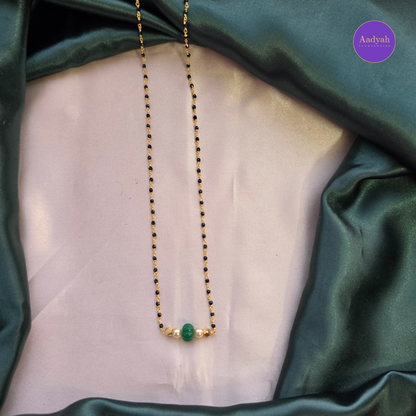 Pumpkin Pearl Kattuteega Mangalsutra
