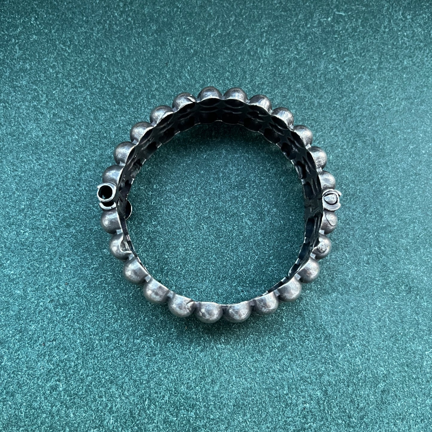 Oxidised German silver bangles – traditional openable bangle set for boho styling ,Bohemian style German silver look bangles – oxidised openable bangles for festive outfits