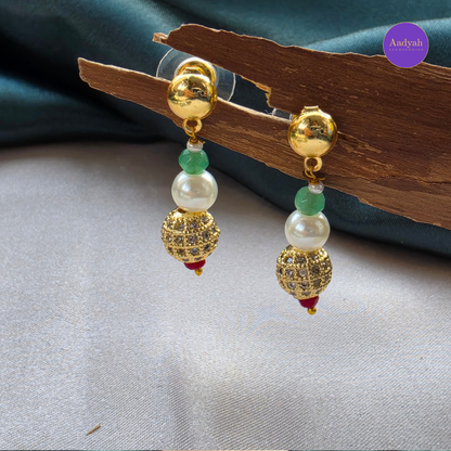 Beaded Long Mala - Green