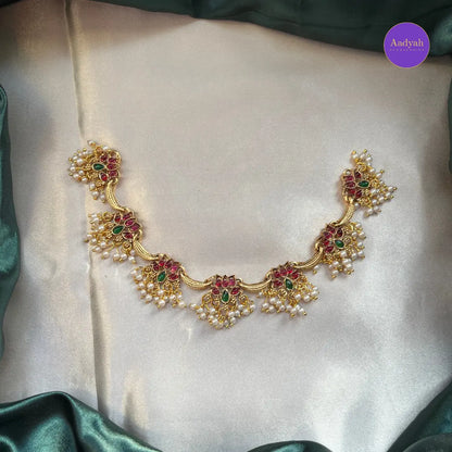 Budget Lotus Necklace Set - Gold
