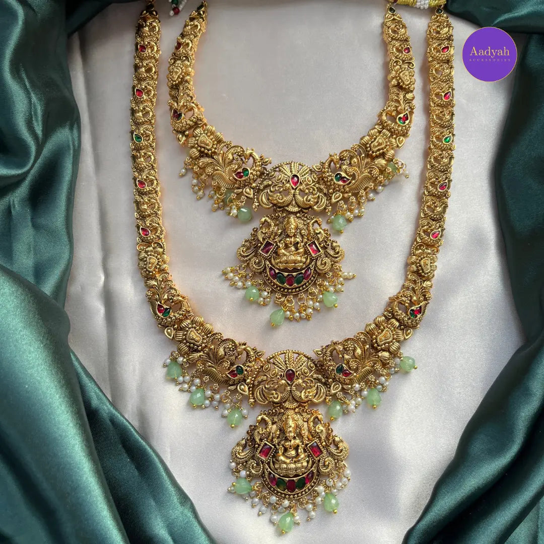 Budget Temple Bridal Combo Set - Gold