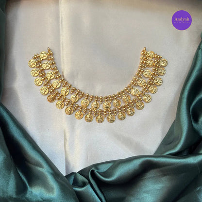 Budgets Dual Layer Matt Necklace Set - Gold