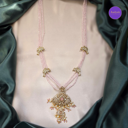 CZ Peacock Long Haram Set - Victorian