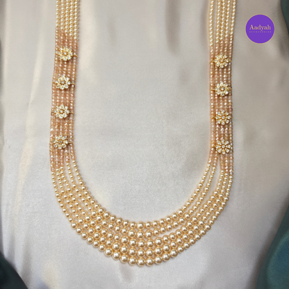 CZ Pearl Layer Haram -Set Beaded