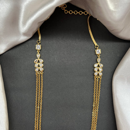 Gold look alike necklace set with matching earrings – traditional bridal imitation jewelry,Traditional gold tone necklace set – imitation kundan jewelry for festive and bridal wear