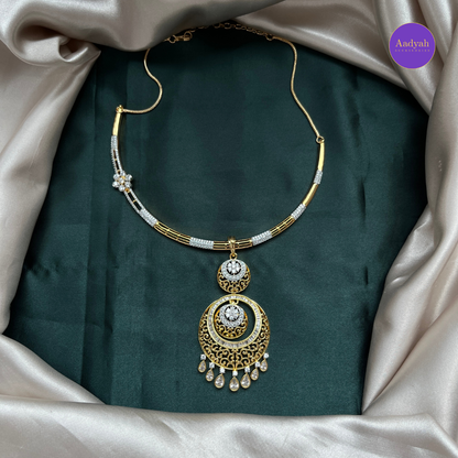 Chandbali Kante/ Hasli 2-1 Necklace Set
