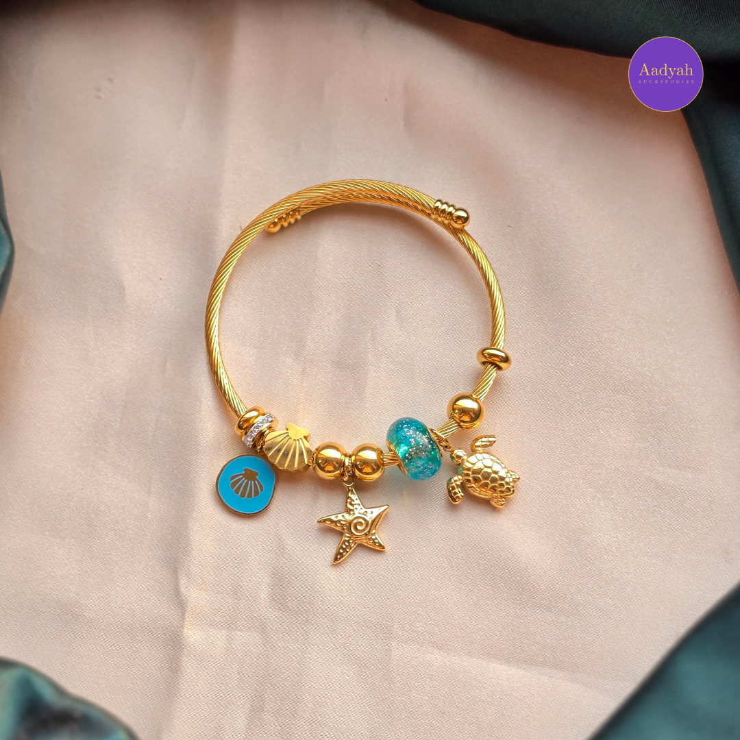 Anti-Tarnish Charms Bangles