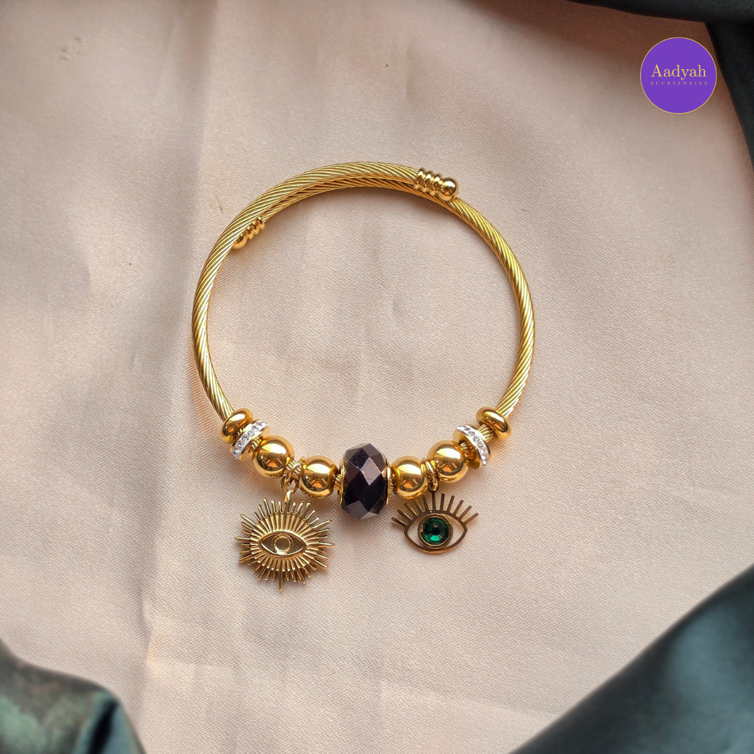 Anti-Tarnish Charms Bangles