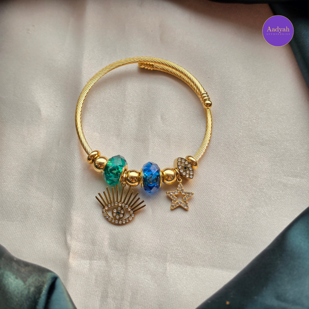 Anti-Tarnish Charms Bangles