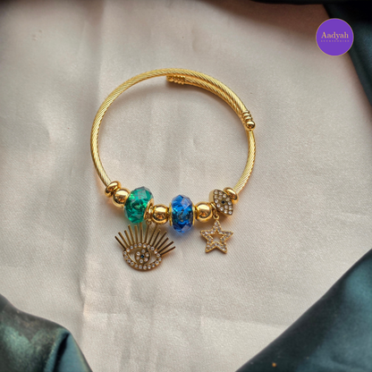 Anti-Tarnish Charms Bangles