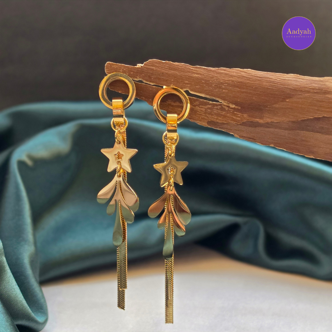 Charms Designer Anti-Tarnish Earring - Gold