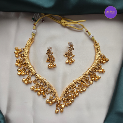Cluster Ghungroo Hasli/Kante Set - Matt
