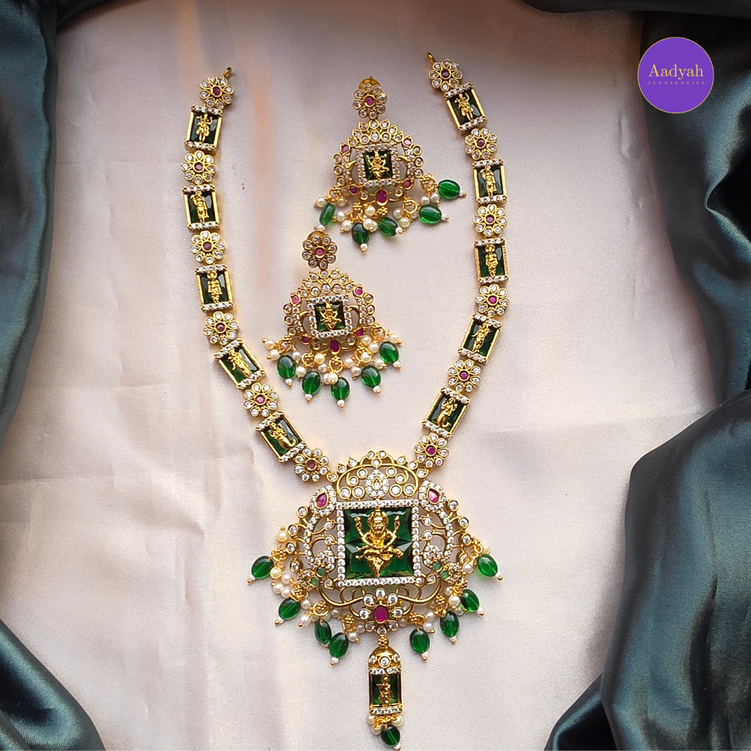 Dashavatara Necklace Set - Short/Medium