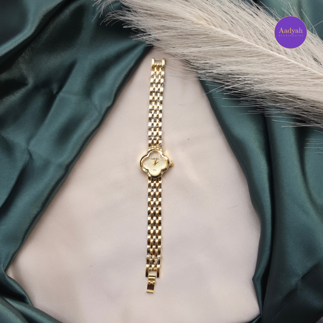 Designer - Anti Tarnish Watch - Marron/White