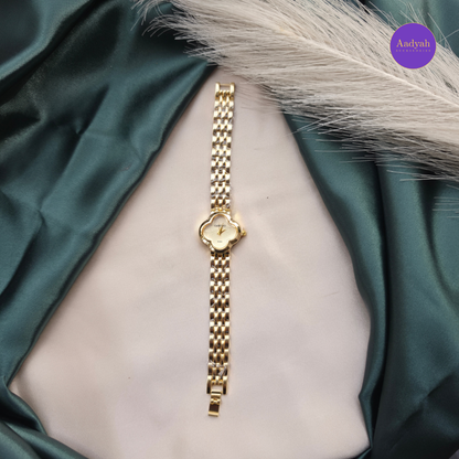 Designer - Anti Tarnish Watch - Marron/White