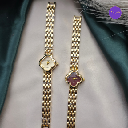 Designer - Anti Tarnish Watch - Marron/White
